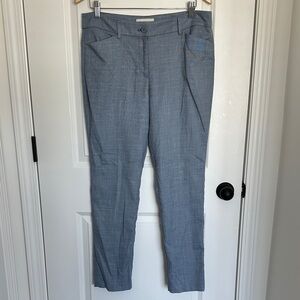 Talbots Women’s Curvy Textured Dress Pants Chambray 10